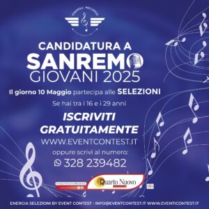 Candidatura a Sanremo giovani 2025